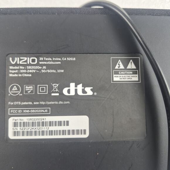 Vizio 20" Sound Bar 2.0 System Model SB2020-G6 with Bluetooth - Picture 2 of 7